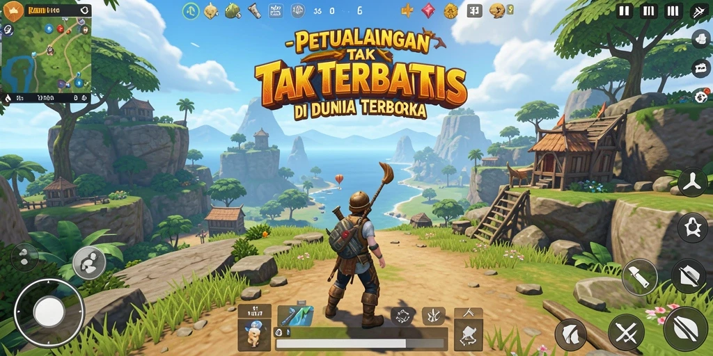 Gameplay seru dengan eksplorasi dunia terbuka di 3446.