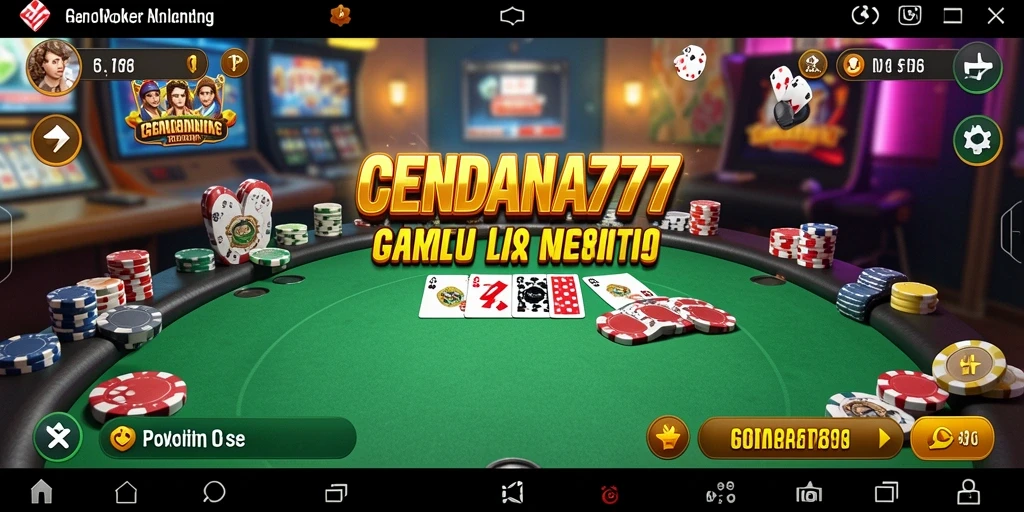 Screenshot utama CENDANA777 menampilkan gameplay Poker yang menarik.