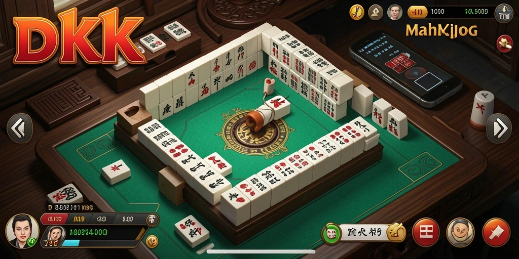 Tangkapan layar gameplay DKK menampilkan keseruan bermain Mahjong.