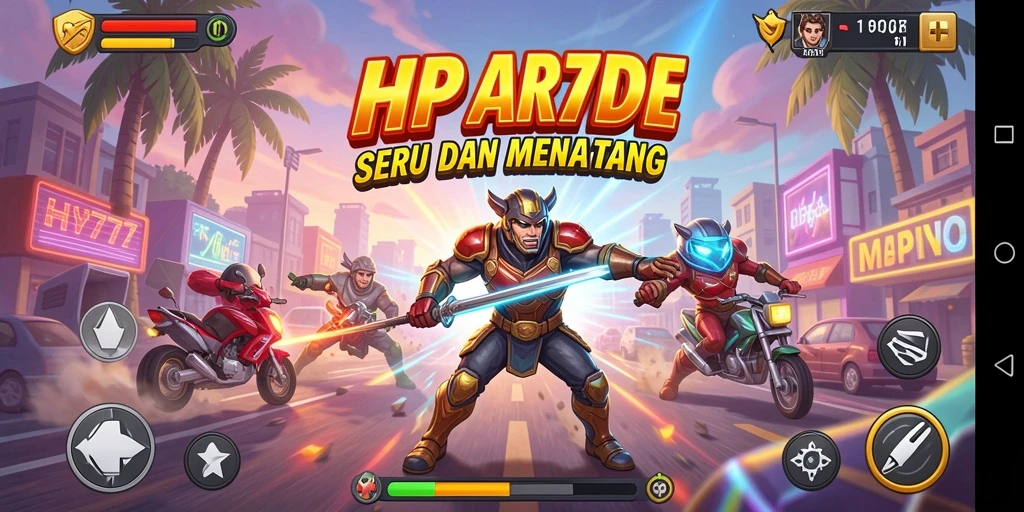 Tampilan gameplay HP777 yang penuh warna dan seru.