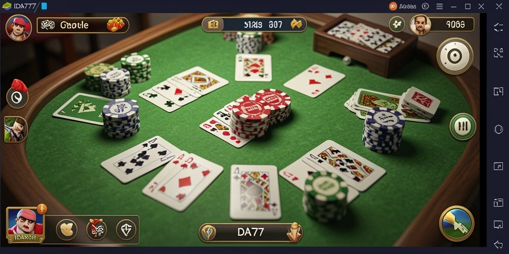 Tampilan gameplay seru dari IDA777 dalam permainan Gaple.
