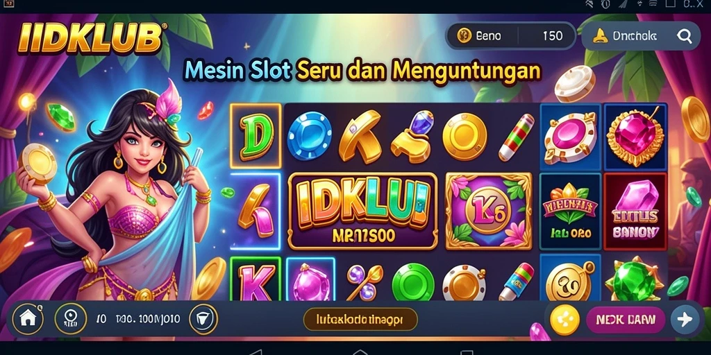 Tampilan gameplay menarik dari IDKLUB yang menampilkan mesin Slot.