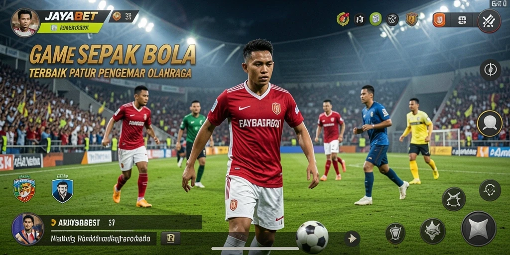 Gameplay JAYABET: Rasakan serunya pertandingan sepak bola.