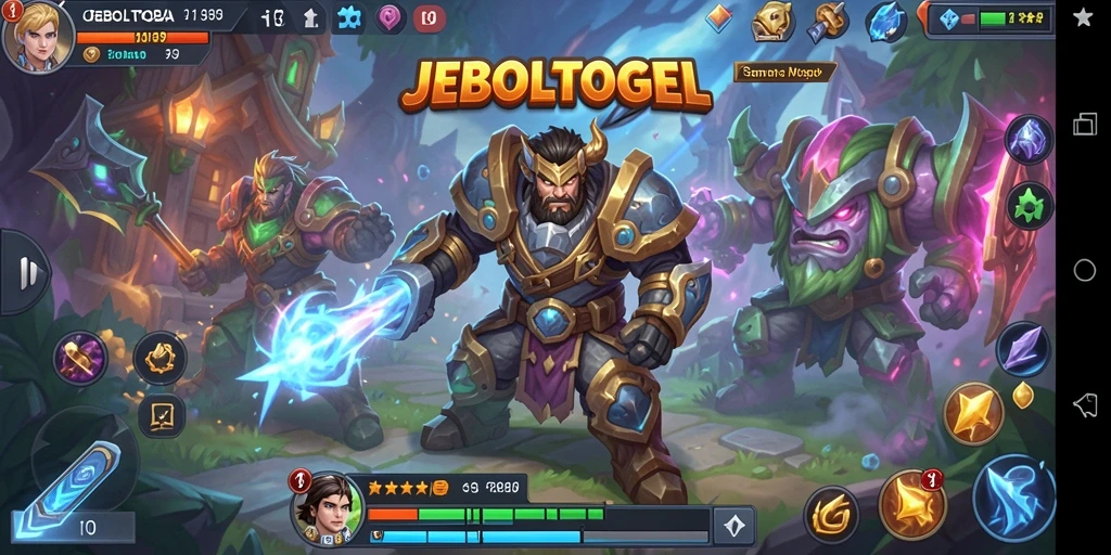 Tampilan gameplay seru JEBOLTOGEL di medan tempur.