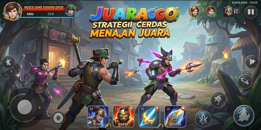 Tampilan gameplay JUARAGO yang intens dan strategis.