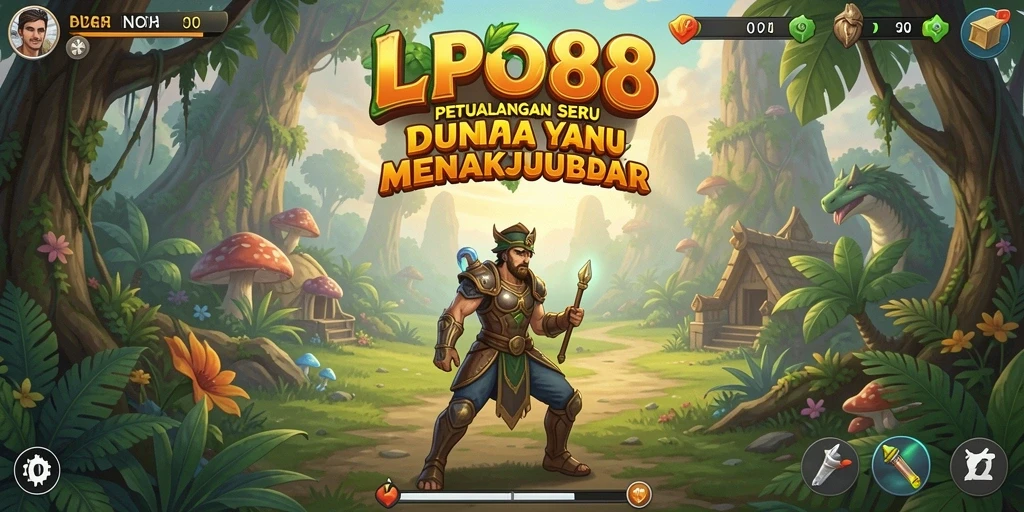 Tampilan gameplay LPO88 dengan aksi petualangan yang mendebarkan.