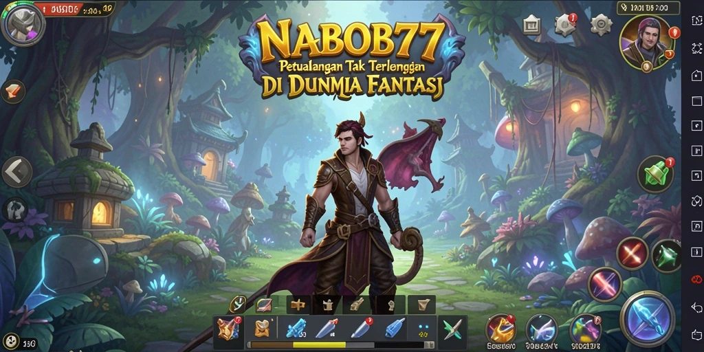 Tampilan gameplay NABOB77 yang menegangkan dan penuh warna.