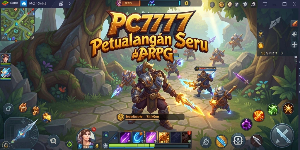 Tampilan gameplay mendebarkan dari PC777 dengan aksi ARPG yang seru.