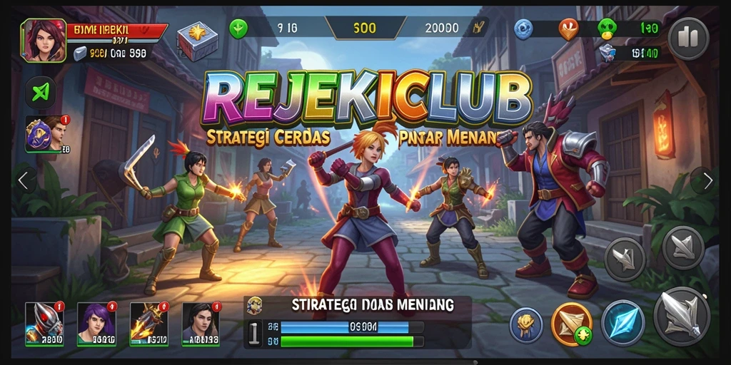 Tampilan gameplay menegangkan dari REJEKICLUB yang penuh strategi.