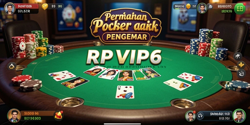 Tampilan permainan poker yang menggugah selera dari RPVIP6.