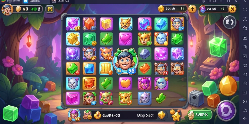Tampilan gameplay SVIP8 dengan kombinasi elemen Match-3 yang seru.